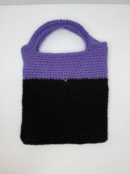 Crochet Halloween Black Cat candy bag