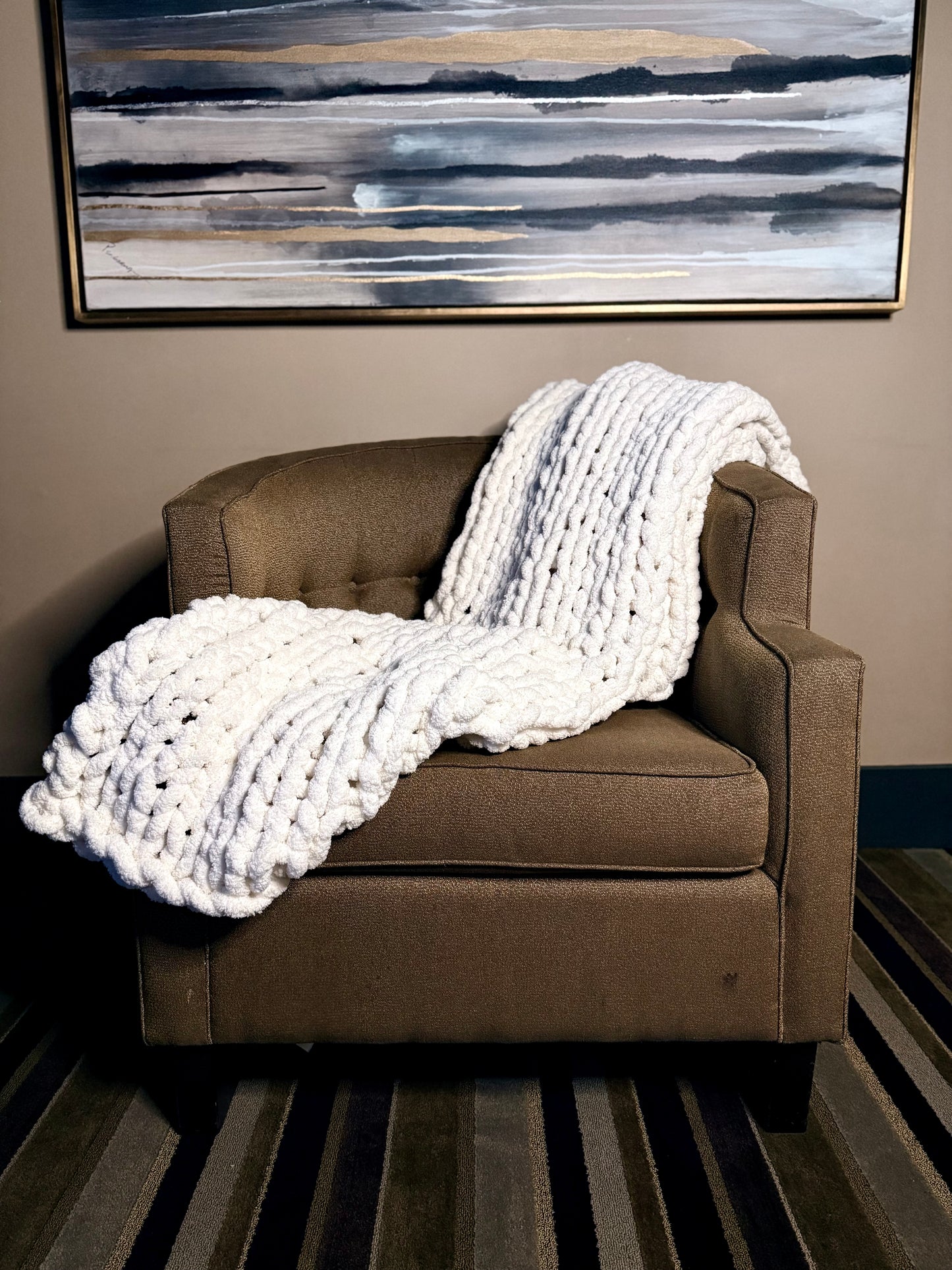 Handmade Crochet Throw Blanket